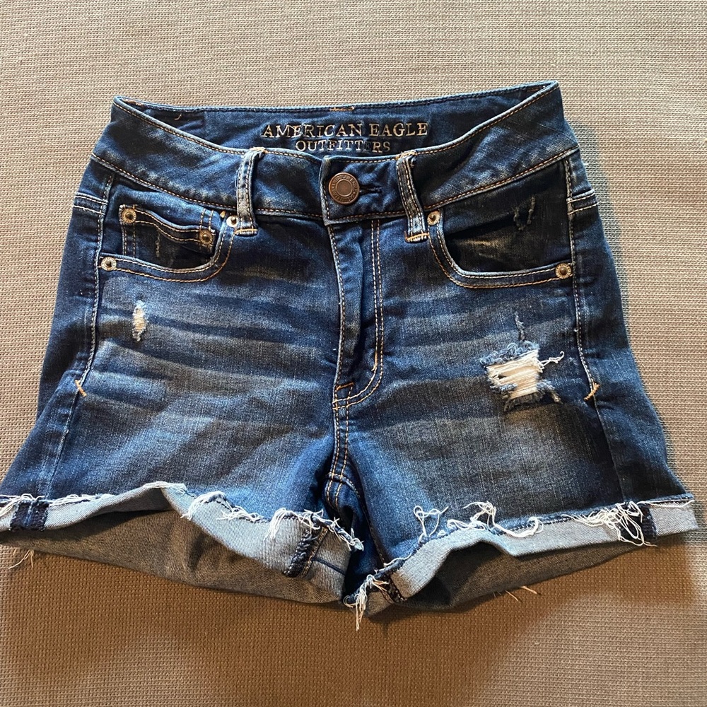 Short denim shorts super stretch size 0